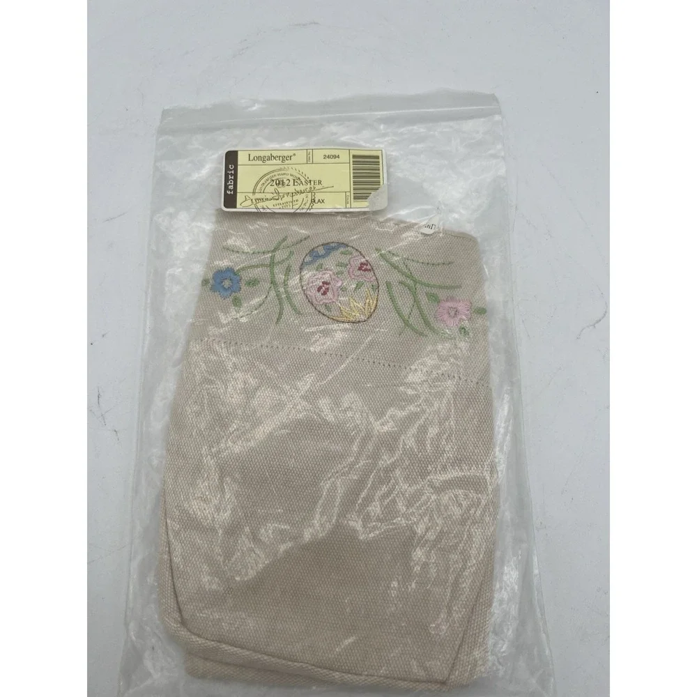 🌿 Longaberger 2012 Easter Basket Liner – Flax‎ Fabric 🌿